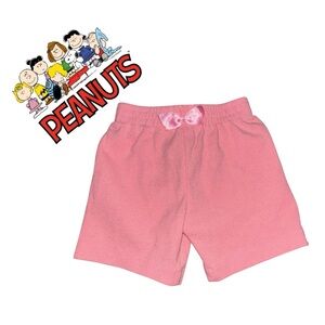 Vintage 1990s Peanuts Pink Shorts 3T